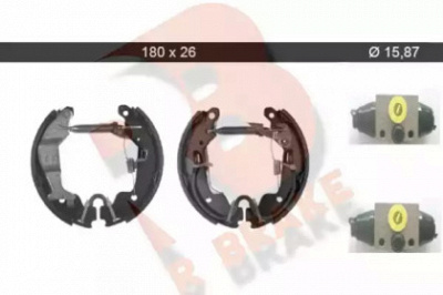 R BRAKE 79rbkt0035 -  Комплект тормозных колодок